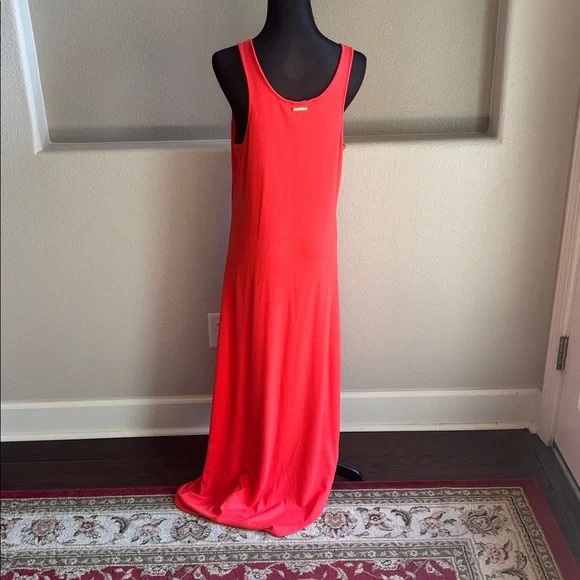Michael Kors Size 10 Orange Asymmetrical Dress - Picture 4 of 6